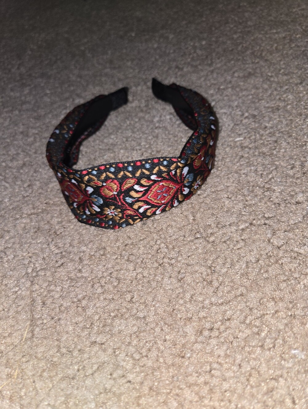 Colorful Boho Jacquard Ribbon Trio - Red, Blue, Handmade Get 1.  Hair1 - Picture 10 of 11